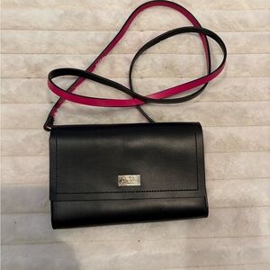 Kate Spade Arbour Hill Winni Crossbody Black & Hot Pink